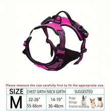 Zazumi Arnés reflectante, correa y chaleco para perros de razas grandes como Bulldog Francés y Labrador - Multicolor - Ver 41