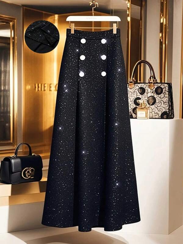 GlowEve Women's Fashionable & Elegant Commuter ShinSkirtrt