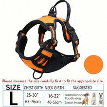 Zazumi Arnés reflectante, correa y chaleco para perros de razas grandes como Bulldog Francés y Labrador - Multicolor - Ver 40