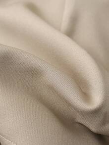 Franclia Casual Fashion Commuting Versatile Black One-Shoulder Long-Sleeved Off-The-Shoulder Top With Khaki Shorts Women's Culottes With Belt Spring And Autumn Women's Two-Piece Suits Women's Suit Pants Autumn Suit Two-Piece Women's Casual Suit Autumn Clothes Autumn Women's Clothing Women's Autumn Clothing Back To School Seasonwomen's Back To School Outfit