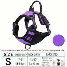 Zazumi Arnés reflectante, correa y chaleco para perros de razas grandes como Bulldog Francés y Labrador - Multicolor - Ver 42