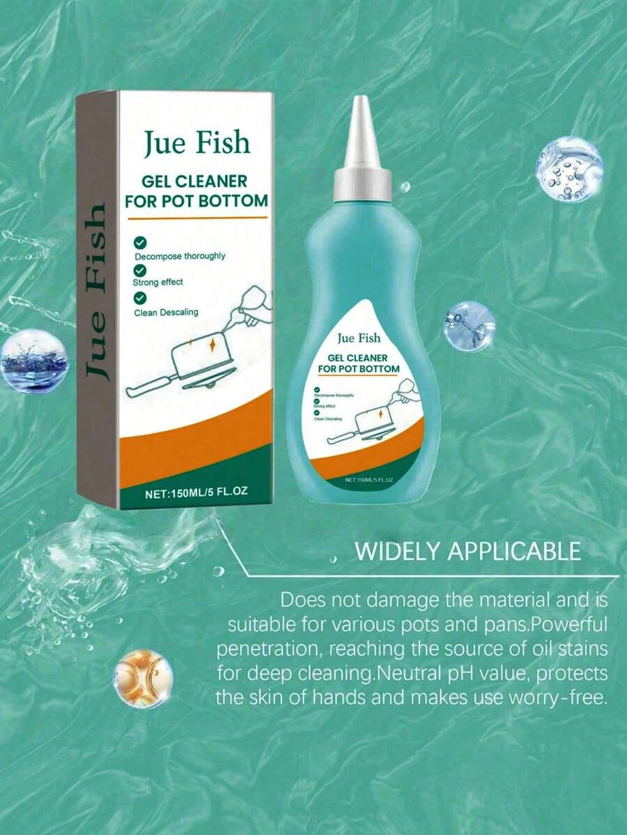 1pc Pot Bottom Cleaner Powerful And Efficient Cleaning Of Stains, Instantly Clean As New New/Old Model Randomly Sent