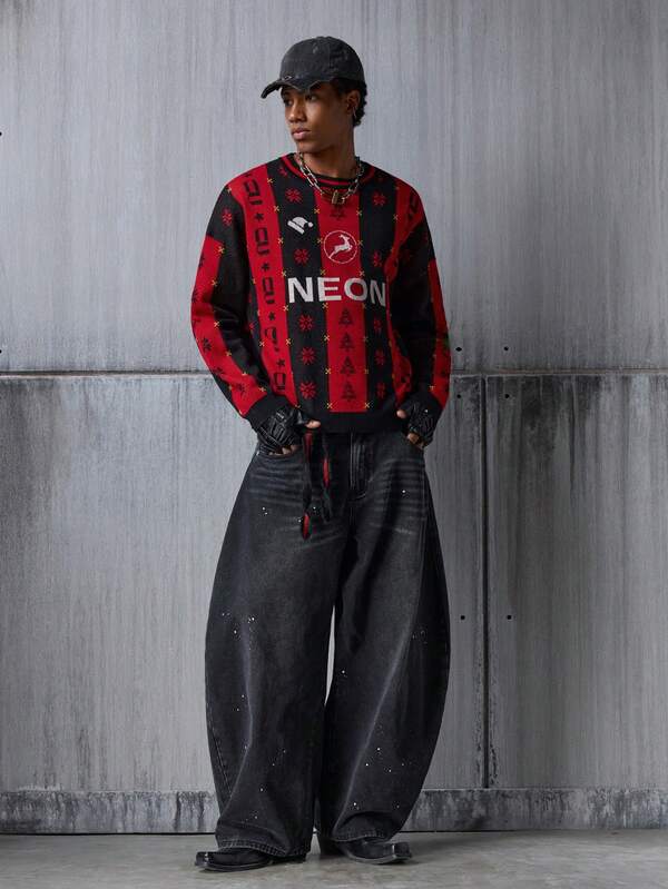 NEON BLANC Christmas Crew Neck Sweater