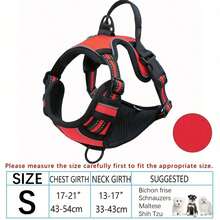 Zazumi Arnés reflectante, correa y chaleco para perros de razas grandes como Bulldog Francés y Labrador - Multicolor - Ver 48