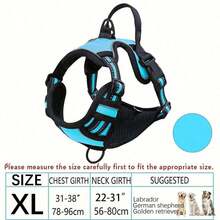 Zazumi Arnés reflectante, correa y chaleco para perros de razas grandes como Bulldog Francés y Labrador - Multicolor - Ver 13