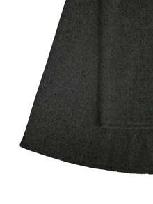 SHEIN LUNE Abrigo holgado de mujer de un solo botonadura, cuello alto yunicoloro, informal, para otoño - Gris Oscuro - Ver 7