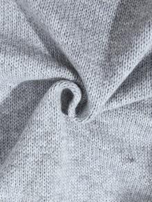 GlowEve 时尚翻领休闲针织背心开衫，复古麻花针织纹理无袖分层针织背心开衫，女款，春秋 - 灰色 - 查看 8