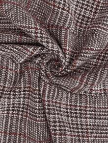 SHEIN CURVE+ 秋冬大码女式复古风格西装套装