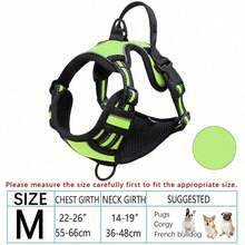 Zazumi Arnés reflectante, correa y chaleco para perros de razas grandes como Bulldog Francés y Labrador - Multicolor - Ver 14