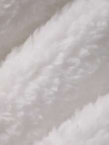 DAZY 女士加厚抓绒宽松蓬松舒适家居裤，冬季 - 白色 - 查看 7