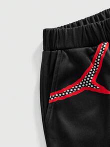 ROMWE MEN Street Life Pantaloni della tuta casual da uomo con stampa teschio, autunno/inverno