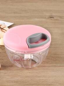 1pc Mini Garlic Grinder Onion Chopper, Manual Food Processing Vegetable Chopper, String Vegetable Chopper Onion Cutter For Ginger, Chili Peppers, Vegetables And Fruits