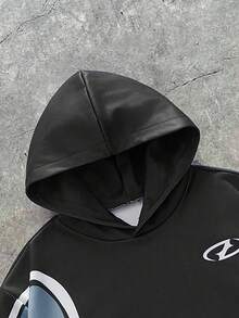 AXEPEAK Men's Casual Contrast Color Patchwork Hoodie, Autumn/Winter