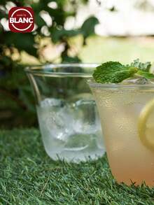 1pc Creative High Borosilicate Glass Cup, Simple Transparent Coffee Or Milk Mug - Clear - View 3