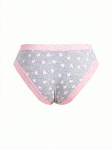 Bonmuse 5件套蝴蝶结系带性感心形低腰仙女风女士三角裤套装 - 彩色 - 查看 11