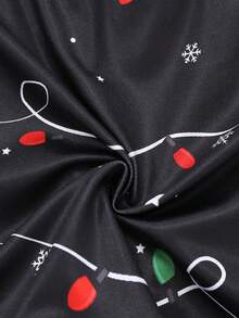 Christmas Funny Print Cartoon Quirky Santa Claus, Gift Box, Candy Cane, Bell, Snowflake, Snowman, Family Party Men's Mid-Length Boxer Briefs - Multicolor - View 5