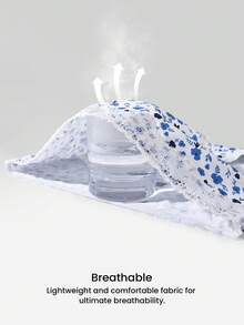 LUVLETTE 3条装柔软纯棉基础款花卉印花蕾丝边中腰内裤 - 彩色 - 查看 4