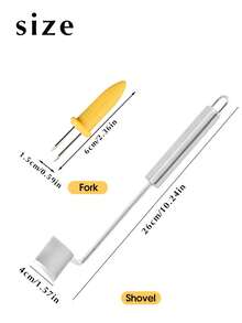 1Pc Stainless Steel Corn Cob Peeler With 6Pcs Stainless Steel Corn Holders, Multifunctional Vegetable Fruit Peeler, Creative Corn Peeler, Corn Fork BBQ Stainless Steel Corn Holders, Handheld Anti Scalding Corn Needle, Reusable Corn Cob Kernel Remover, Kitchen Gadget, Creative Kitchen Tools, Space Saving Design, Suitable For Hotels, Restaurants, Bulk Kitchenware And Tableware - Multicolor - View 11