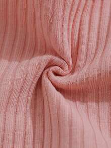 Set de 3 piezas de sujetadores camiseta minimalistas y casuales con estampado de gato, adecuados para todas las estaciones, para niñas - Multicolor - Ver 4