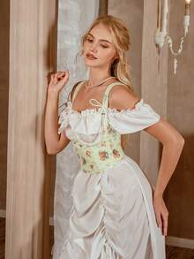 Myrelith 女士性感钢圈复古提升文胸 - 彩色 - 查看 5