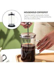 1PC350ML/600ML/800ML/1000ML French Press Coffee Plunger Stainless Steel Set Cold Brew Coffee Maker Press Pot Household Milk Maker Elegant Design Stainless Steel Set Cold Brew Coffee Maker Press Pot Household Milk Maker Elegant Design Stainless Steel Set Cold Brew Coffee Maker Press Pot Household Milk Maker Elegant Design Back To School - Multicolor - View 9