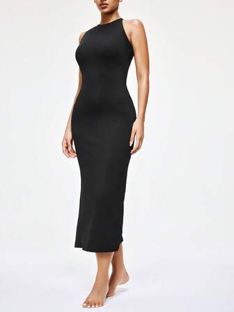 SHAPORA Vestido de ropa de estar cómodo y suave para mujer, adecuado para uso al aire libre