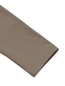 GlowEve Áo thun nữ tay dài xếp ly thiết kế xoắn màu trơn thời trang - Cà phê nâu - Xem 4