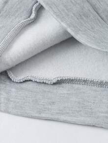 SHEIN ChillGRL 2pcs Girls Set: Soft Hoodie Sweatshirt + Straight Leg Denim Pants, Casual Chic Outfit For Autumn/Winter, Suitable For Daily Wear, School, Commute, Party, Holiday, Back To School