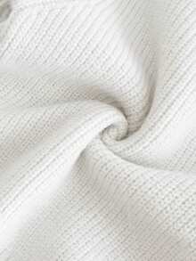 Genkimix Kids 年轻女孩时尚百搭可爱蝴蝶结针织毛衣和针织长裤套装 - 黑與白 - 查看 7