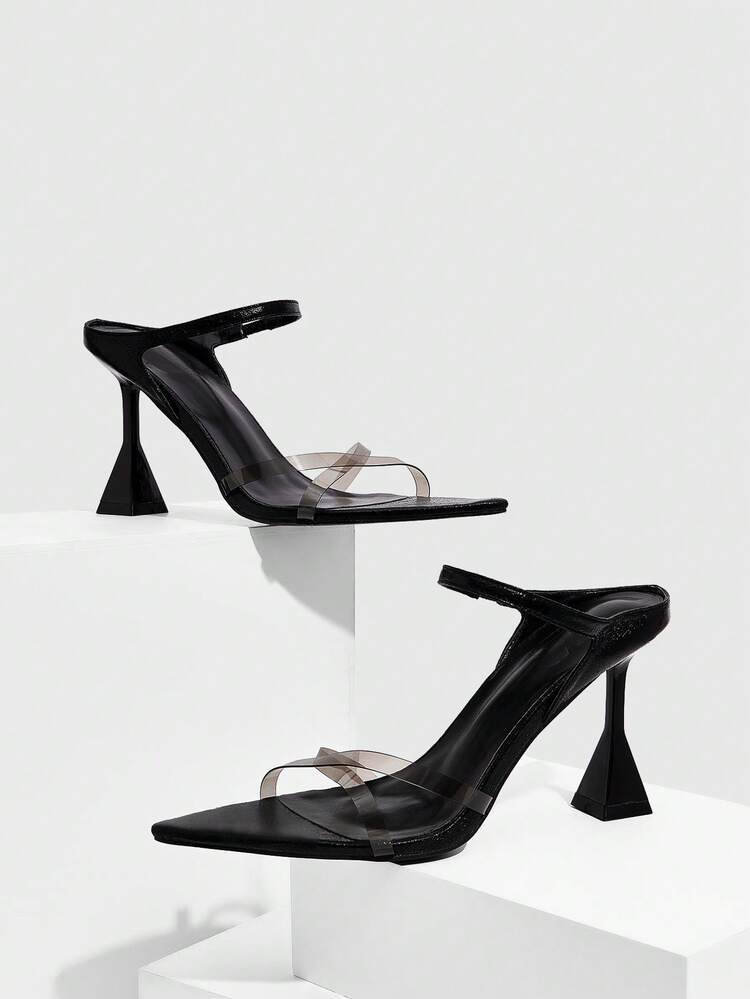 CUCCOO SZL Women's Pointed Toe Casual Comfortable High Heel Sandals For Daily Wear