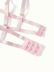 Bonmuse Ensemble de soutien-gorge en dentelle transparente à lacets avec broderie florale , lingerie pour femmes, idéal pour la Saint-Valentin, soutien-gorge ultra-fin kawaii