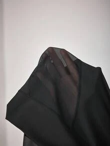 Menodora SHEIN Sport 女士纯色休闲运动紧身裤 - 黑色 - 查看 8