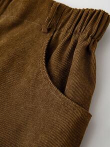 Linhara Pantaloni casual versatili con tasche, taglia comoda, colore unito