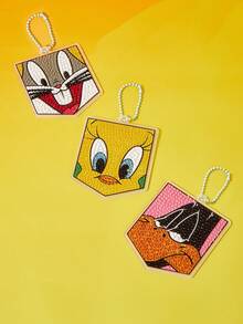 LOONEY TUNES X SHEIN Acrylic Shield Diamond Painting Pendant - 彩色 - 查看 3