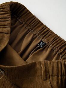 Linhara Pantaloni casual versatili con tasche, taglia comoda, colore unito