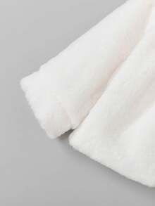 Sweetra 女婴优雅可爱薄款开衫搭配贝雷帽，秋季 - 白色 - 查看 3