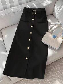 Regalyn Large-Sized Woven Elegant And Casual Summer Skirt