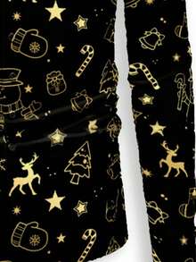 Manfinity VCAY Men's Front Button Long Sleeve All-Over Print Casual Shirt - Black - View 5