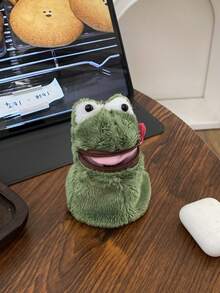 Joivida 1 Porta-moedas de Sapo Fofo de Pelúcia com Chaveiro, Adorável Brinquedo de Pelúcia de Sapo Kawaii com Zíper, Mini Carteira para Meninas e Mulheres, Presente, Acessório de Moda - Verde - Ver 7