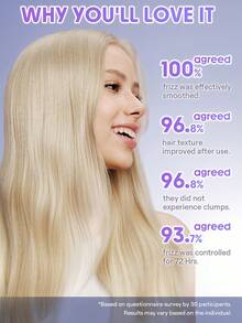 SHEGLAM HAIR On The Glow 1-Minute Revive Rich Hair Cream-25g,Moisture Leave-In Hair Conditioner, Leave-In Cream,72-Hour Frizz Control, Deep Nourishment, Multi-Action Protection For Severely Damaged Or Frizzy Hair In Need Of Intensive Care Graduation Birthday Gift Holiday Winter Pink Vibe Makeup Party Beach Travel Camping School Campus Festivals Rose Present Girl Charm Best Valentine's Day Women's Day Love Yourself - Mauve Purple - View 7