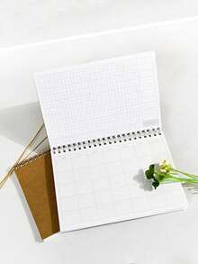 1 Stück Kraftpapier Monats-/Wochen-/Tagesplan-Spiralbuch, Sammelalbum Zubehör. Schulbedarf. Schule. Marker. Schreibwaren. Büro. Tagebuch. A5 Planbuch, Schüler, Notizbuch Terminplanbuch - Übersicht 10