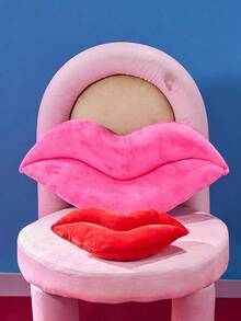 Joivida وسادة رمي بشكل شفاه حمراء جذابة قطعة واحدة، ديكور منزلي مبتكر، هدية عيد الحب