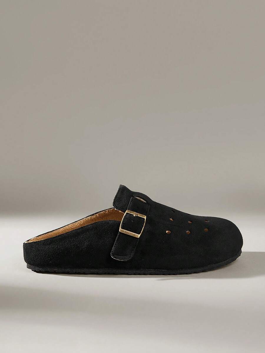 Solecia Giày bệt thoải mái, đa năng dành cho nữ, thích hợp đi bộ, du lịch và nghỉ dưỡng - màu đen - Xem 1