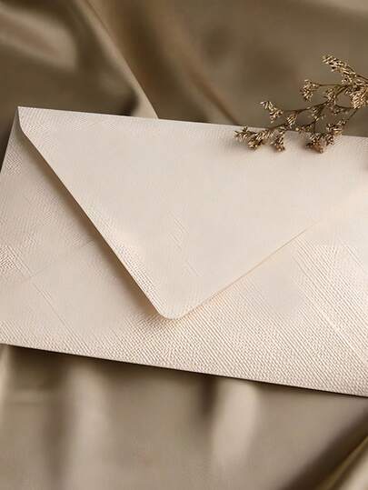 10 sobres beige, bolsas de regalo DIY, juegos de invitaciones de boda, sobres rojos para dinero, artículos de papelería, útiles escolares