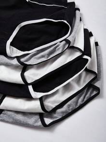 Bragas cómodas con decoración de lazo y control de abdomen de talle medio para adolescentes - Multicolor - Ver 5
