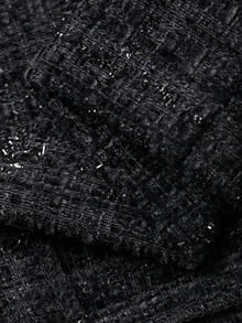 DAZY 两件套韩版女式缀饰吊带连衣裙配外套 - 黑色 - 查看 6