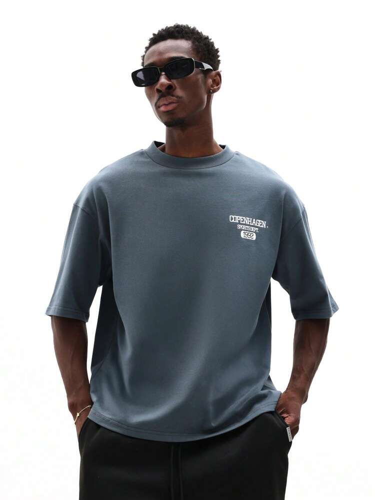 SUMWON Copenhagen Sports Department 1992 Vintage Style Short Sleeve Crew Neck Casual Cotton T-Shirt