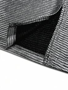 Airlisse 女式豹纹天鹅绒蛇皮图案方领喇叭袖紧身迷你连衣裙，秋冬 - 黑色 - 查看 12