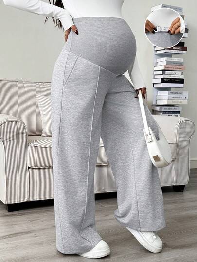 SHEIN Autumn And Winter Maternity Casual Commuter Loose Sweatpants