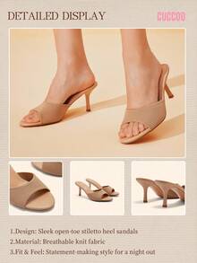 CUCCOO BASICS Women Cuccoo Fashion High Heel Sandals For Daily Wear - Apricot - View 9